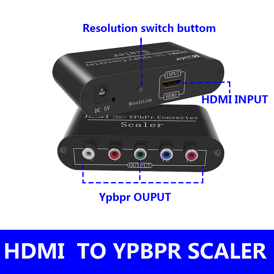 Scart To Hdmi - 1080P HDMI to component Ypbpr RGB
