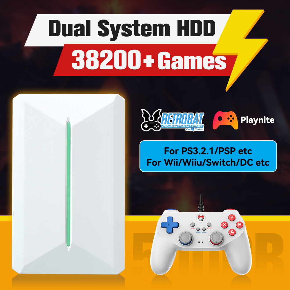 Retro Gaming N64 - Retrobat＆Playnite System HDD Retro Game Console