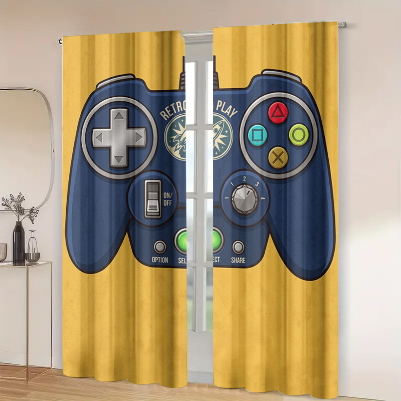 Gaming Controller Curtain Pane - Retro Gaming Youtube 评论和价格