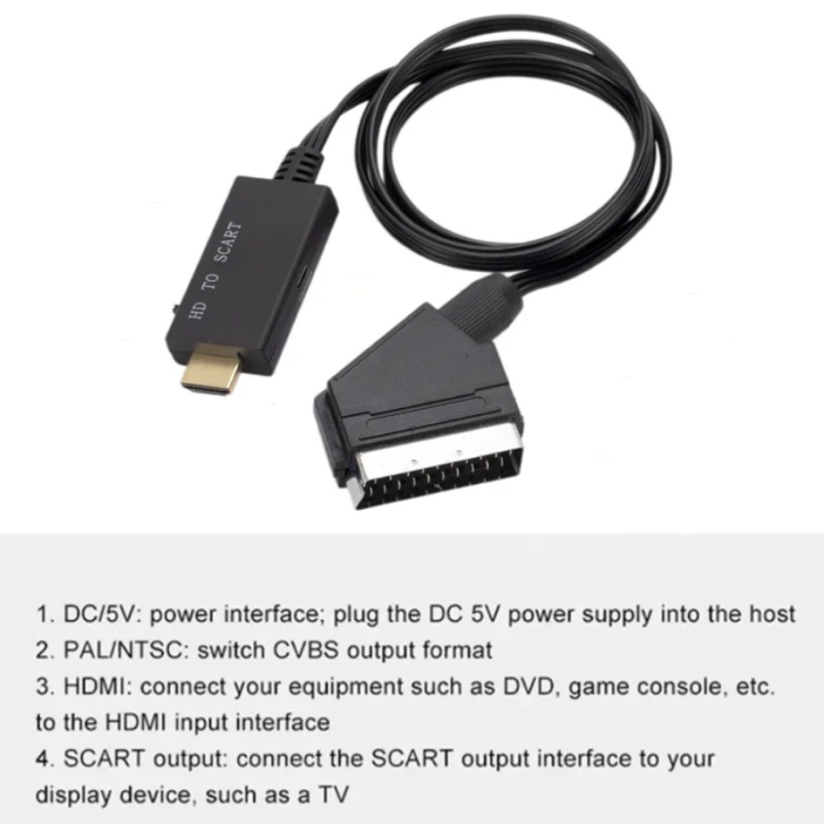 HDMI-compatible to SCART Conve - Scart To Hdmi 评论和价格