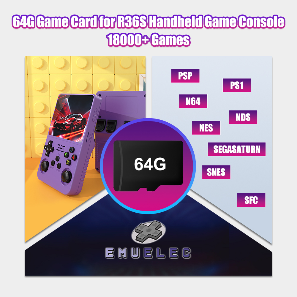 64G Game TF Card for R36S Vide - Retro Gaming N64 评论和价格